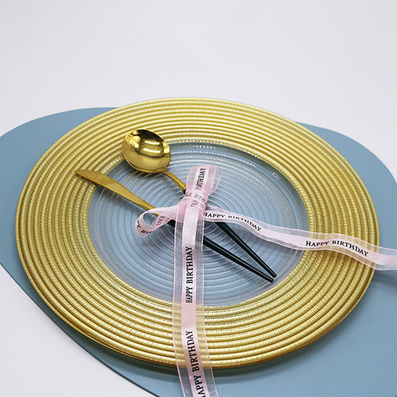 Household Minimalist Glass Pattern Plate