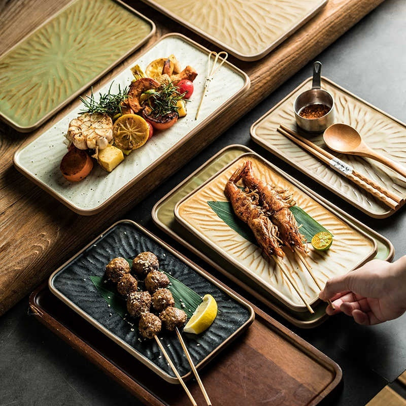 High-grade Retro Barbecue Plate Commercial