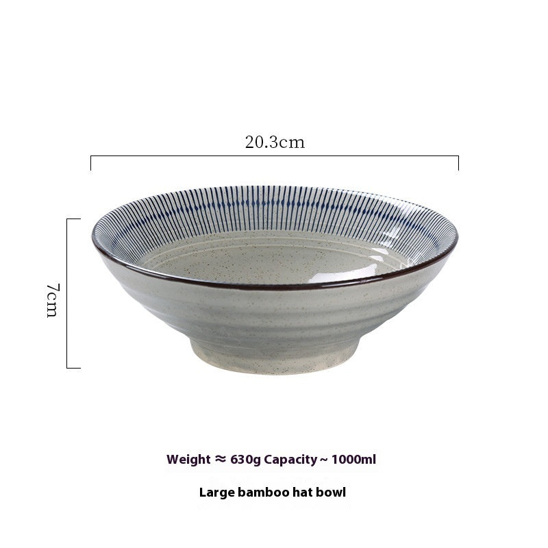 Vintage Ceramic Tableware Hand Painted Underglaze Plate