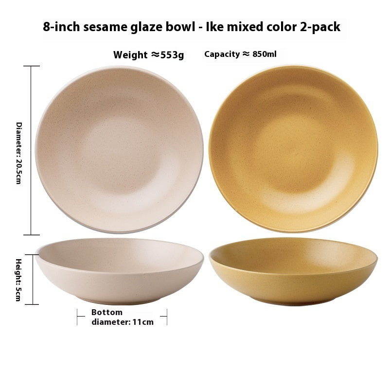 Nordic Style Ceramic Round Plate