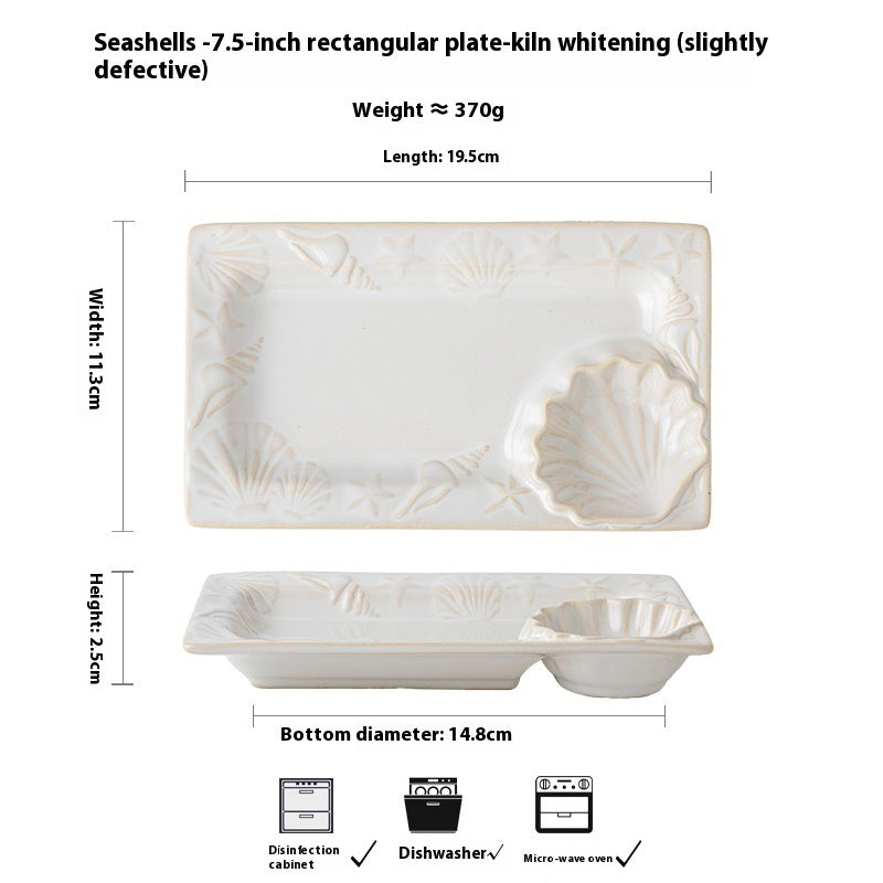 Keramička ploča u obliku školjke