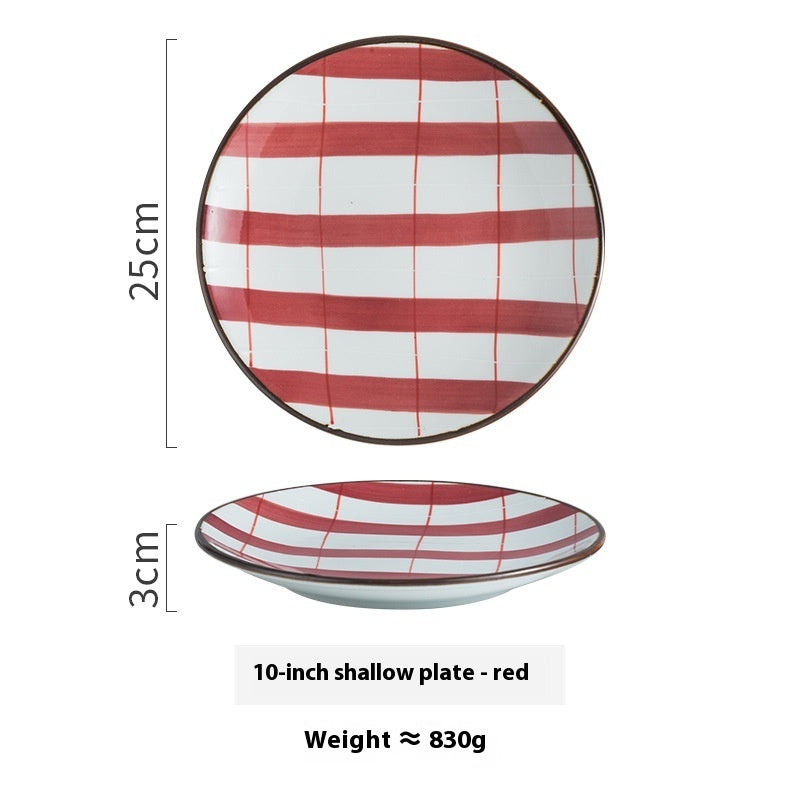 Creative Ceramic Round Household Plate
