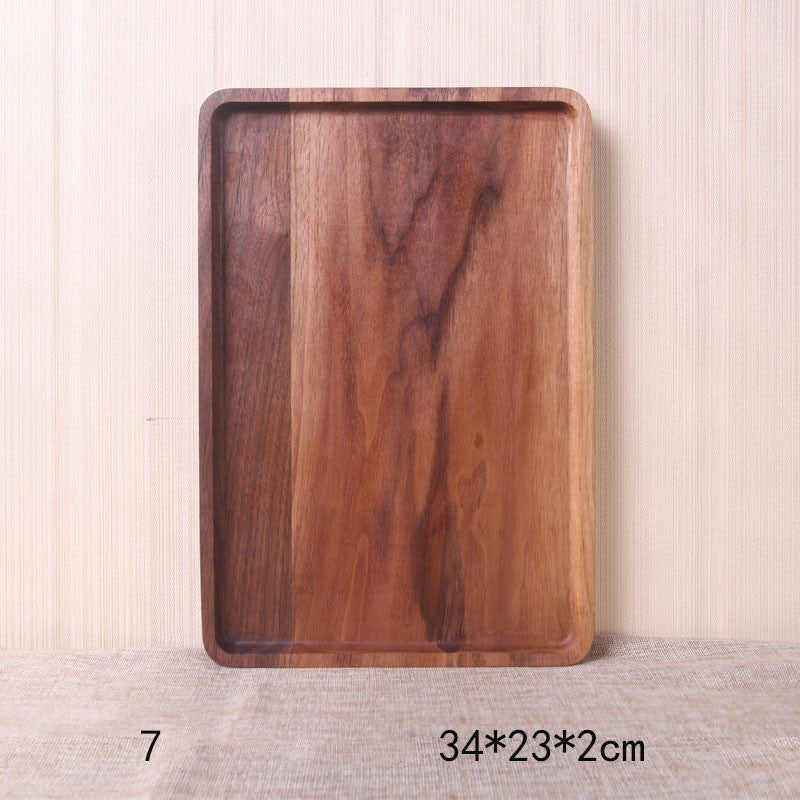 Japanese Style Wooden Black Walnut Plate