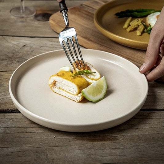 Nordic Style Ceramic Round Plate