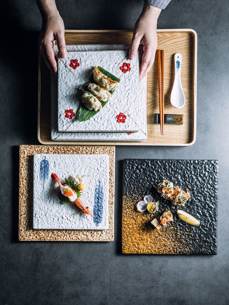 Ceramic Creative Square Sushi Plate