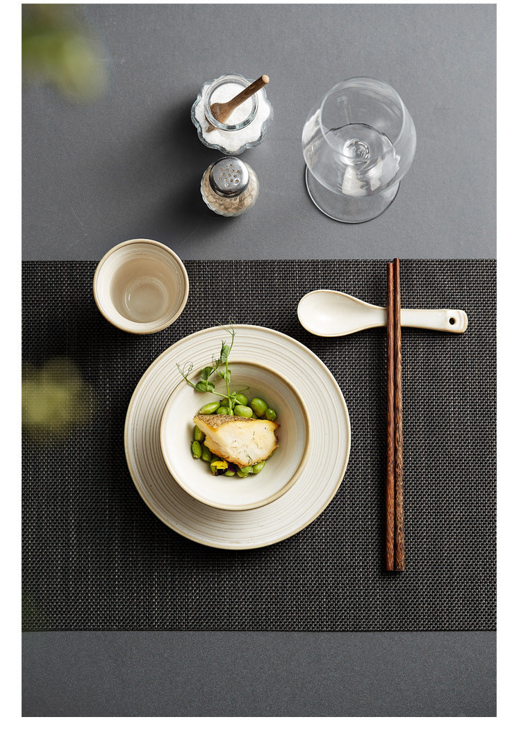 Household Minimalist Ceramic Bowl Plate