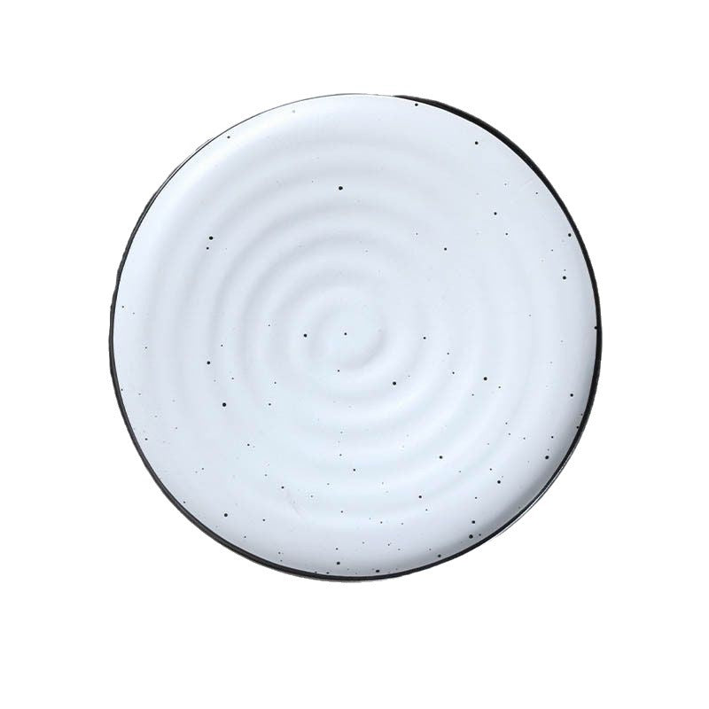Ceramic Round Plate Decorative Tableware