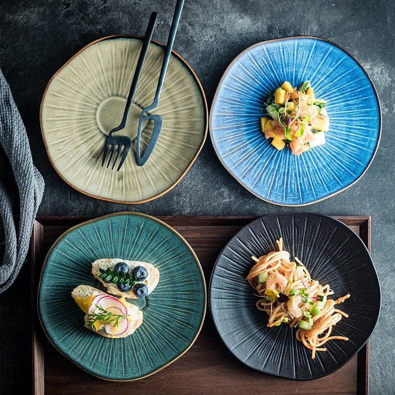 Retro Household Ceramic Plate