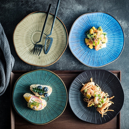 Retro Household Ceramic Plate