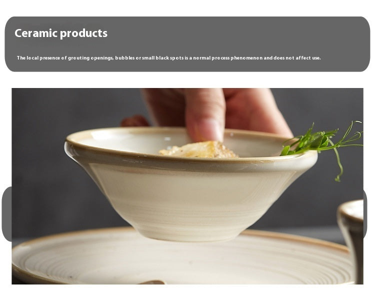 Household Minimalist Ceramic Bowl Plate