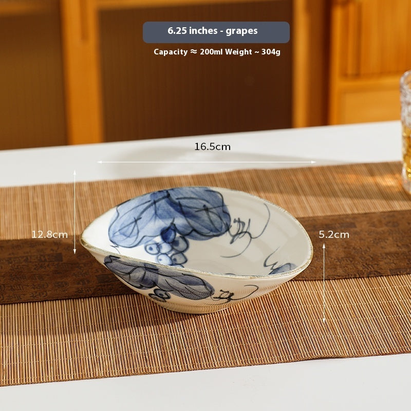 Retro Breakfast Ceramic Deep Plate