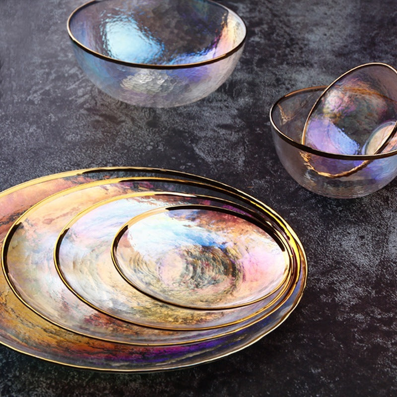 Rainbow Glass Plate