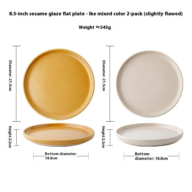 Nordic Style Ceramic Round Plate