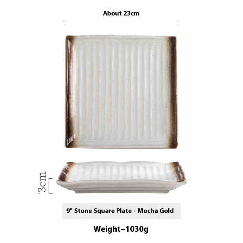 Simple Style Good-looking Square Ceramic Flat Plate