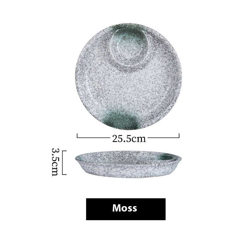 Ceramic Creative Round Square Plate