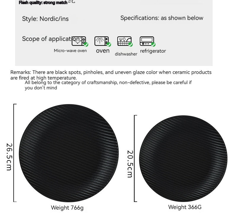 Elegant Creative Plate Hotel Restaurant Tableware