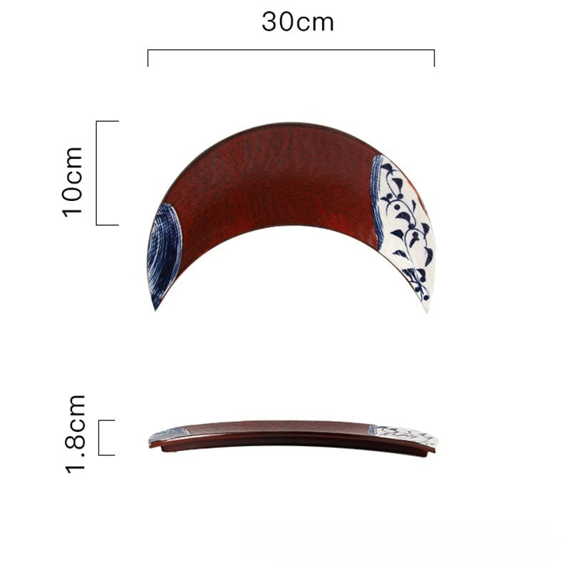 Creative Retro Ceramic Moon Art Plate