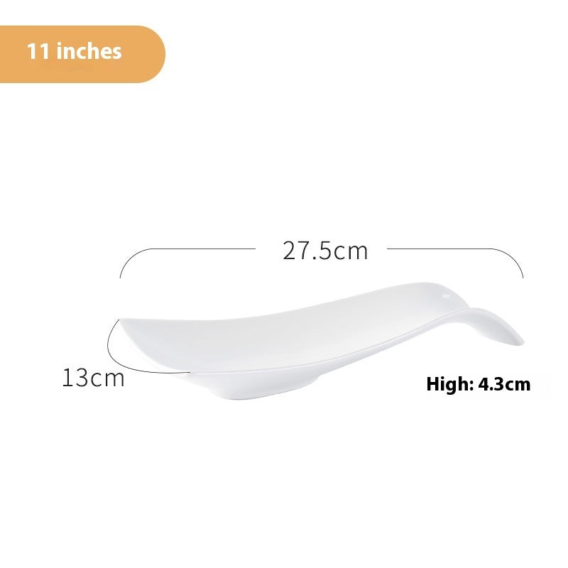 White Hotel Ceramic Tableware Plate