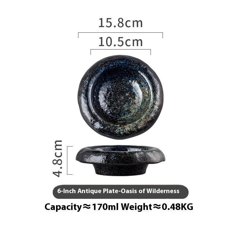 Creative Ceramic Retro Bowl Plate