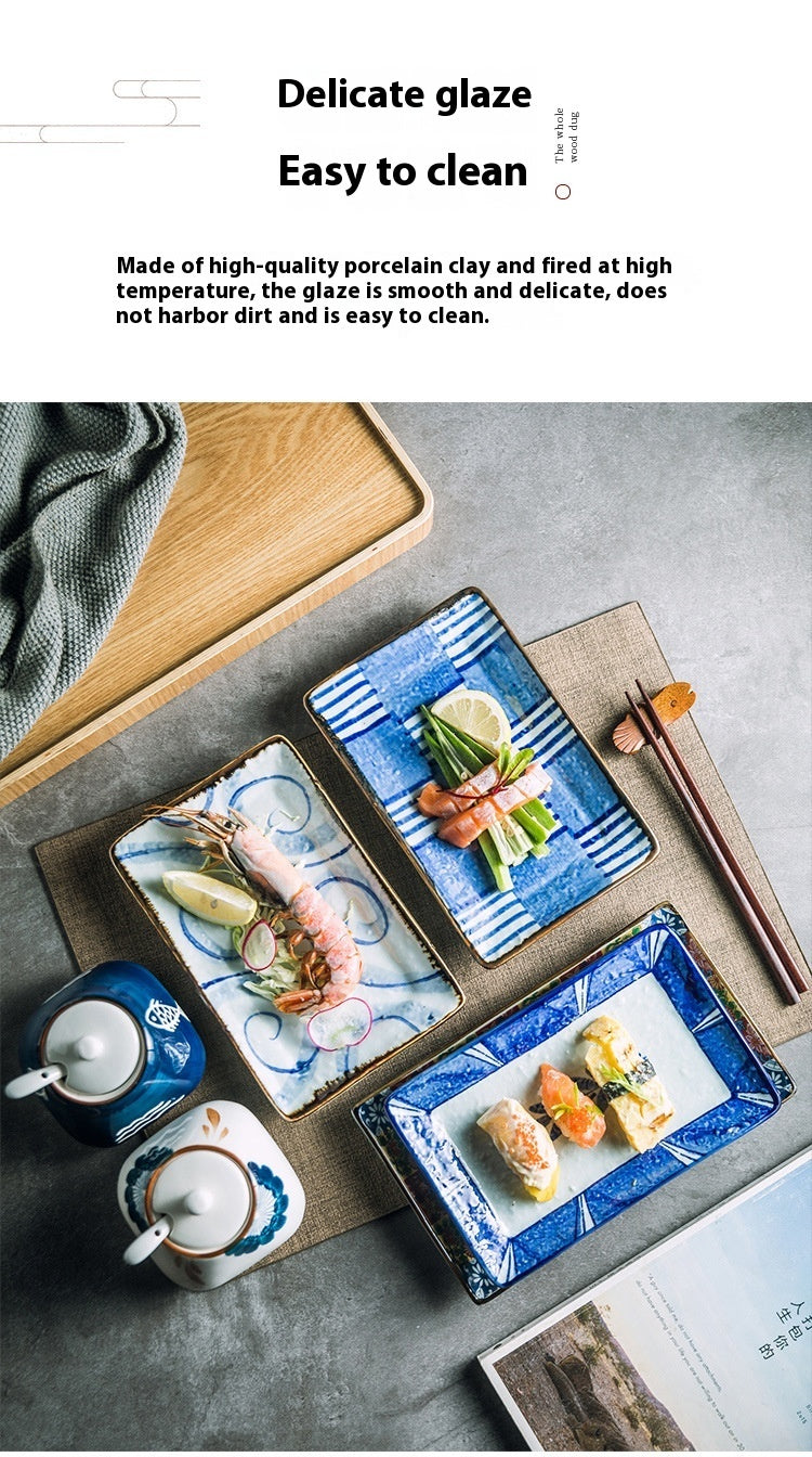 Creative Vintage Rectangle Ceramic Plate