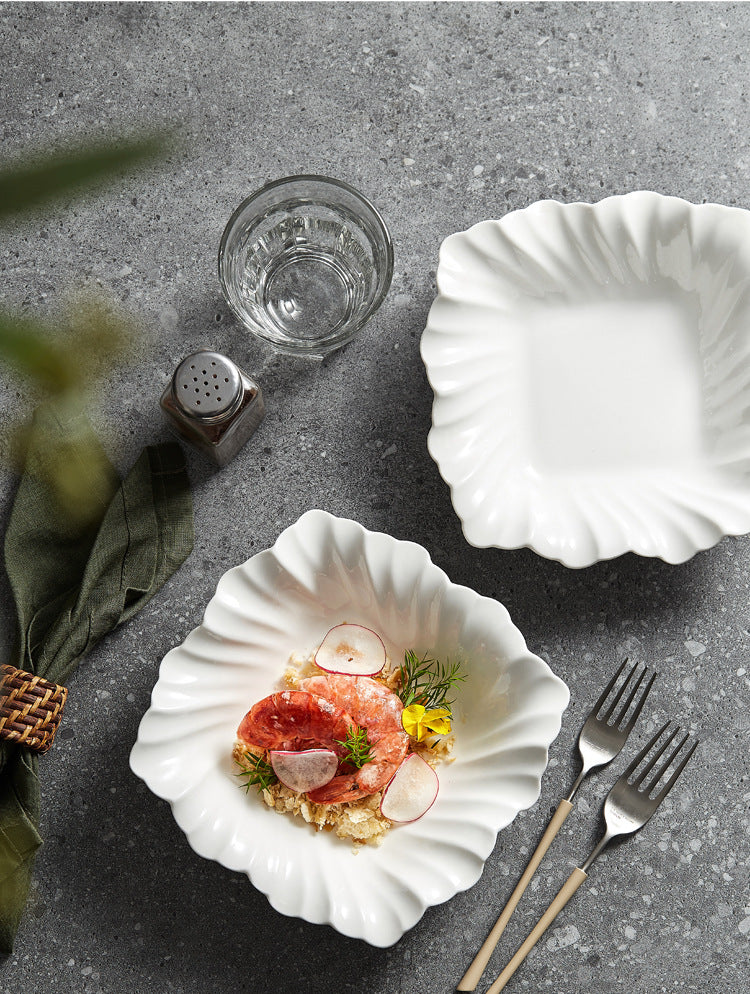 Square Bowl Plate Fruit Salad Bowl