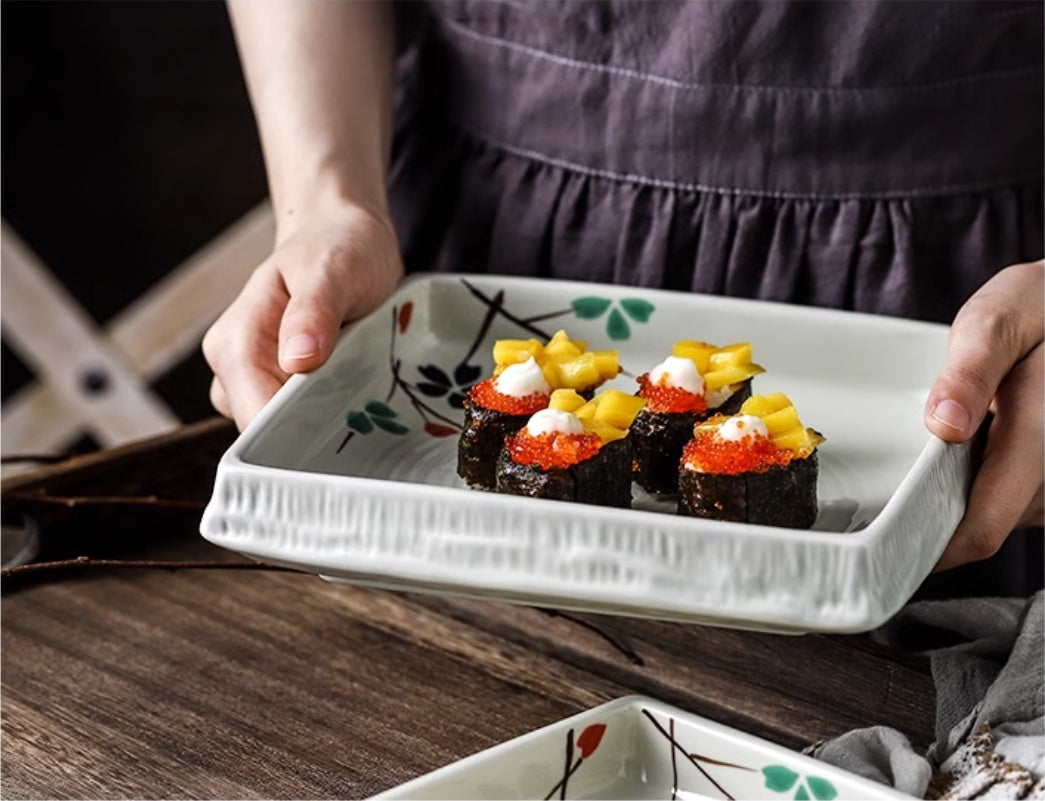 Ceramic Household Square  Rectangular Plate