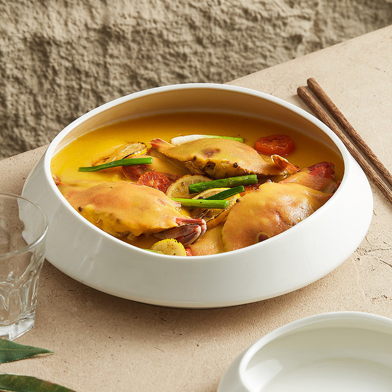 Creative White Porcelain Household Ceramic Dishes