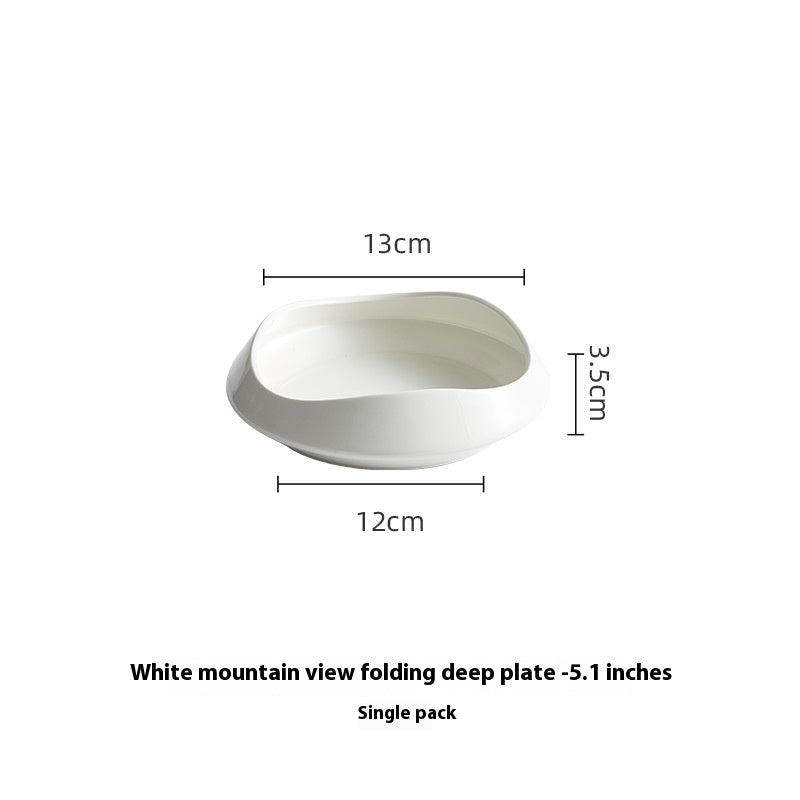 Creative White Porcelain Household Ceramic Dishes
