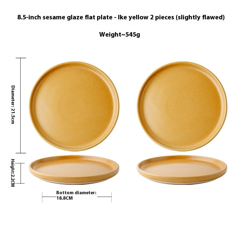 Nordic Style Ceramic Round Plate