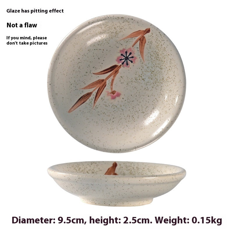 Simple Style Round Ceramic Plate
