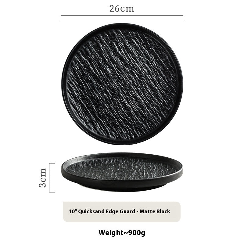 Stone Pattern Ceramic Flat Plate