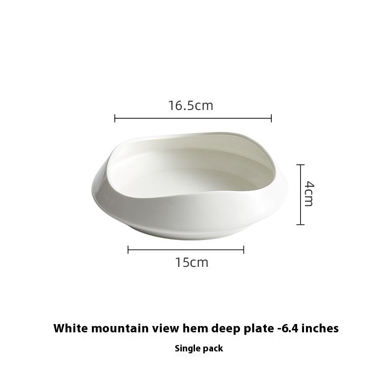 Creative White Porcelain Household Ceramic Dishes