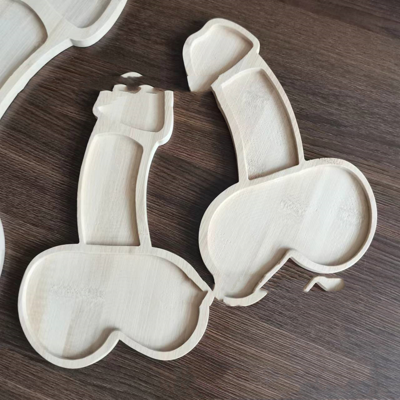 Funny Wooden Party Plate