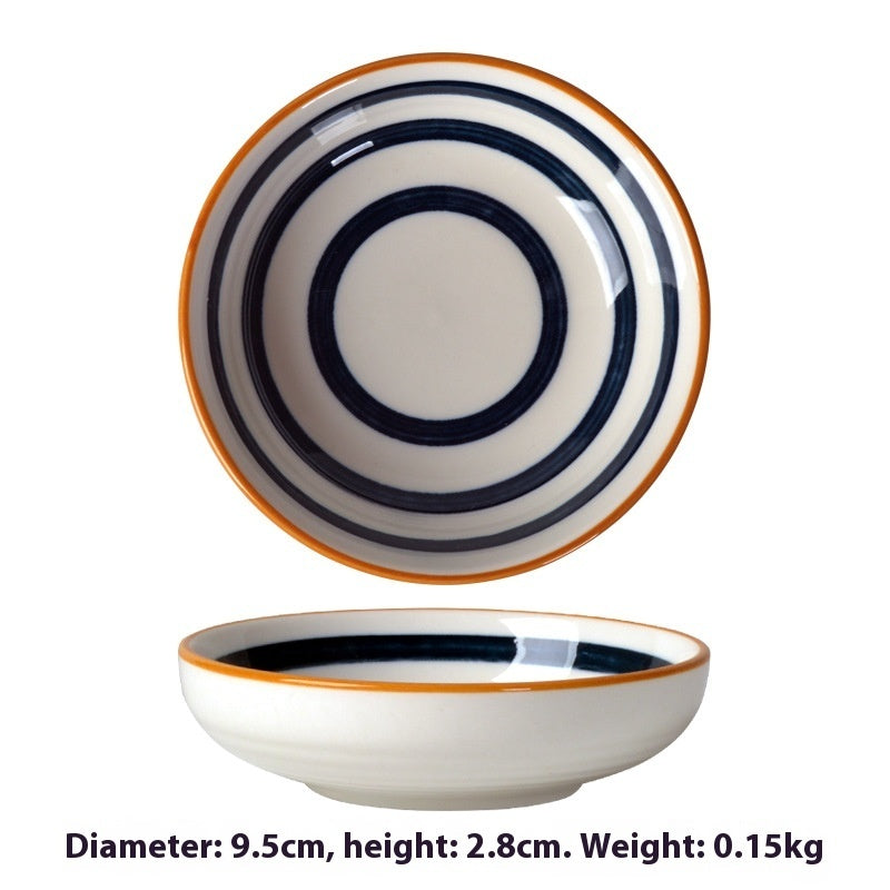 Simple Style Round Ceramic Plate