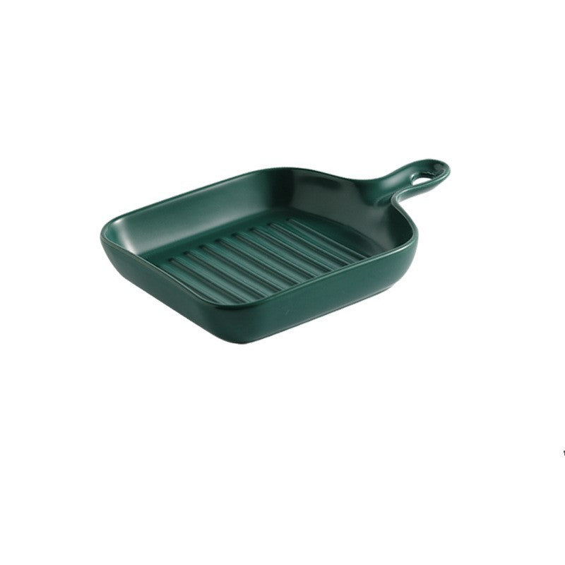 Handle Ceramic plate