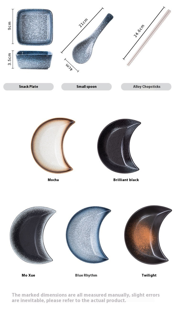 Creative Moon Ceramic Tableware Plate