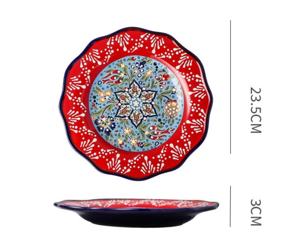 Underglaze Ceramic Tableware Household Dishes