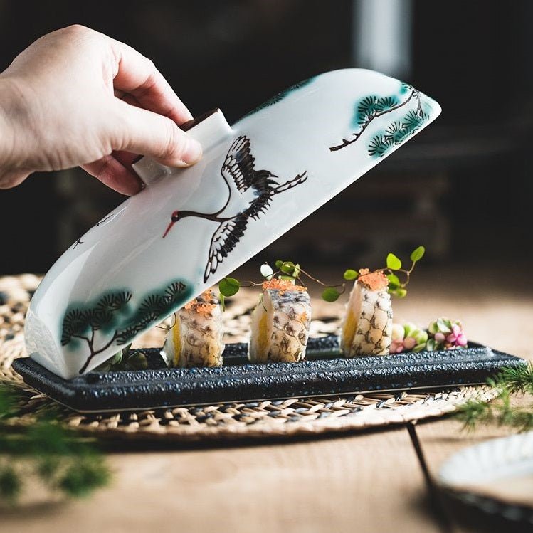 Ceramic Rectangular Bird Plate