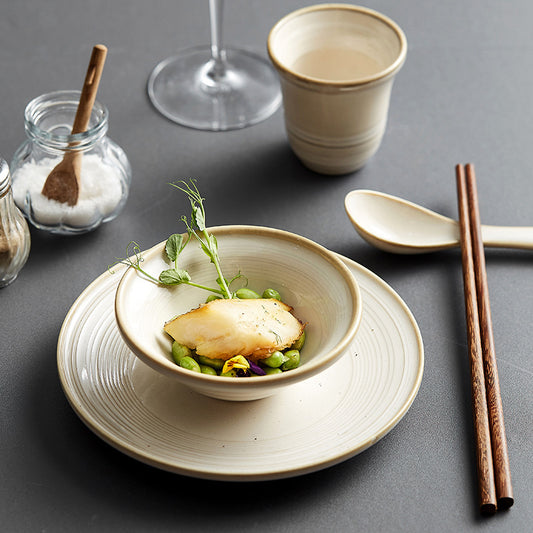 Household Minimalist Ceramic Bowl Plate