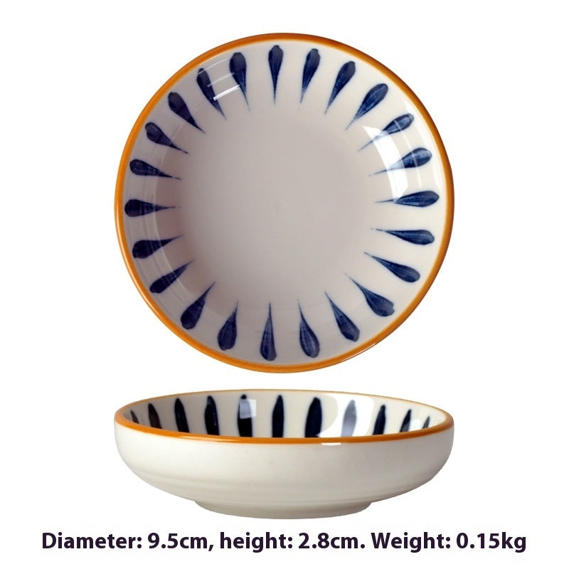Simple Style Round Ceramic Plate
