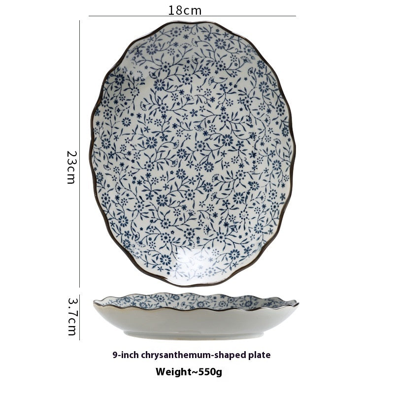 Cuisine Sushi Plate Porcelain Dinner Plate