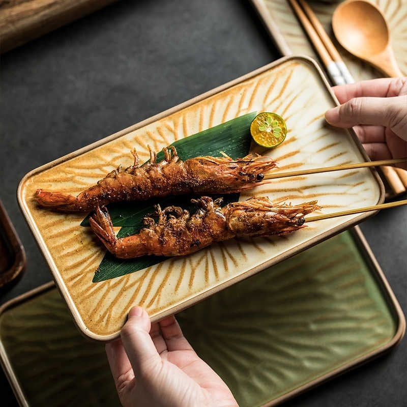 High-grade Retro Barbecue Plate Commercial