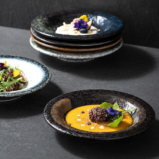 Retro Ceramic Round Plate