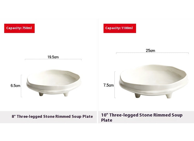 Creative Ceramic White Tableware