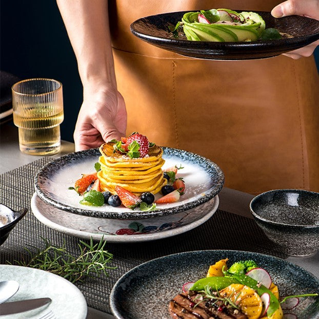 Ceramic Home Round Western Food Plate