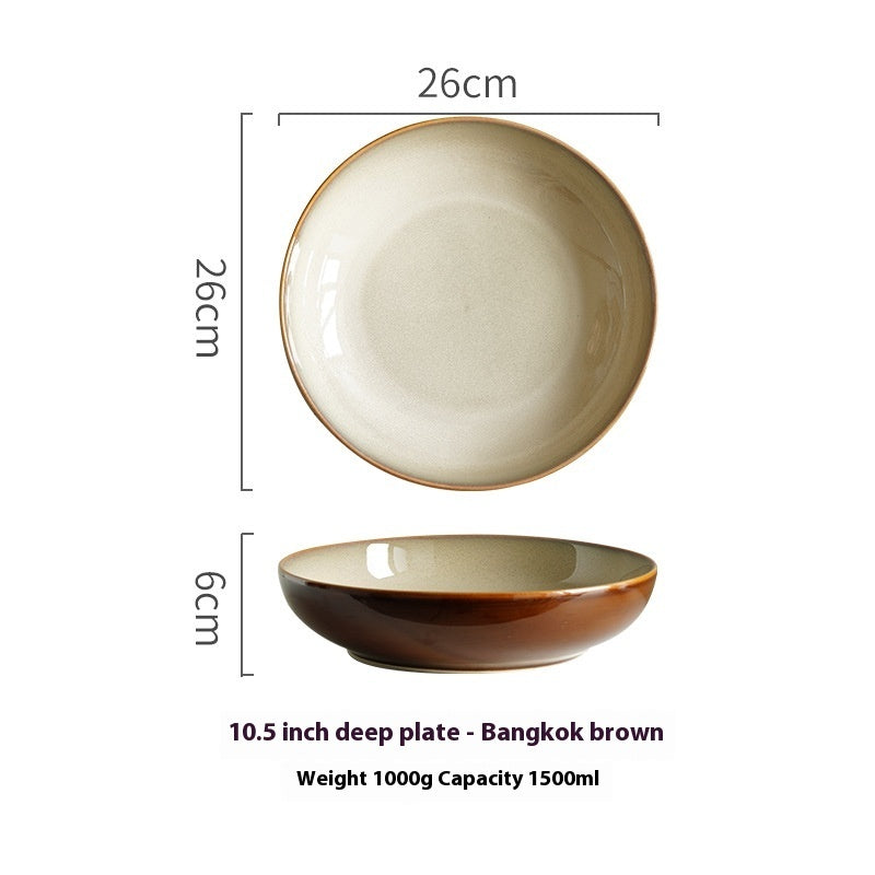 Homemade Underglaze Creative Plate