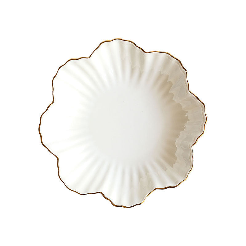Ceramic Pure White Round Plate