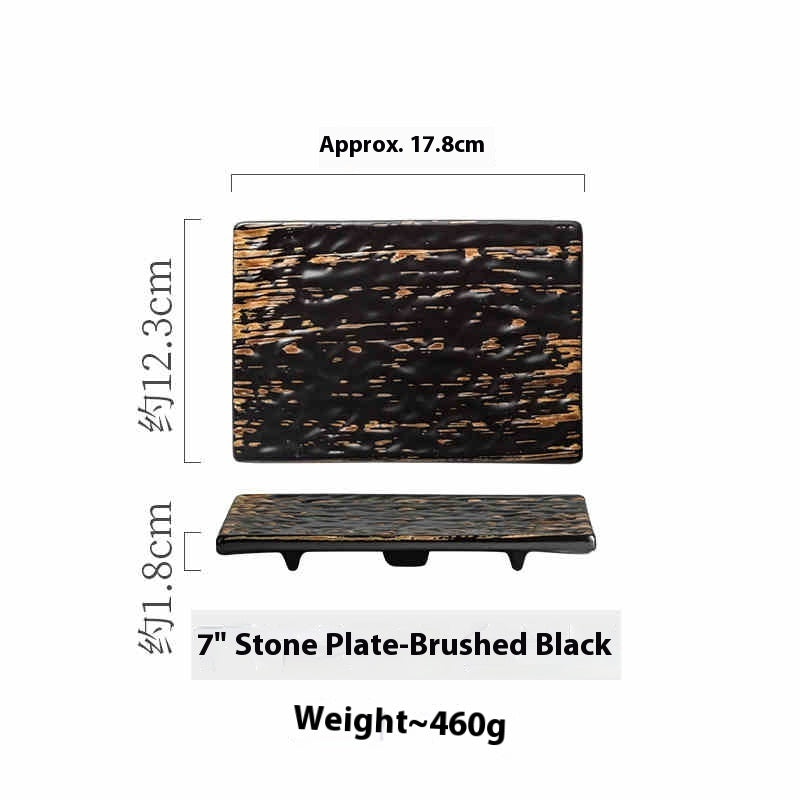 Rectangular Underglaze Porcelain Plate