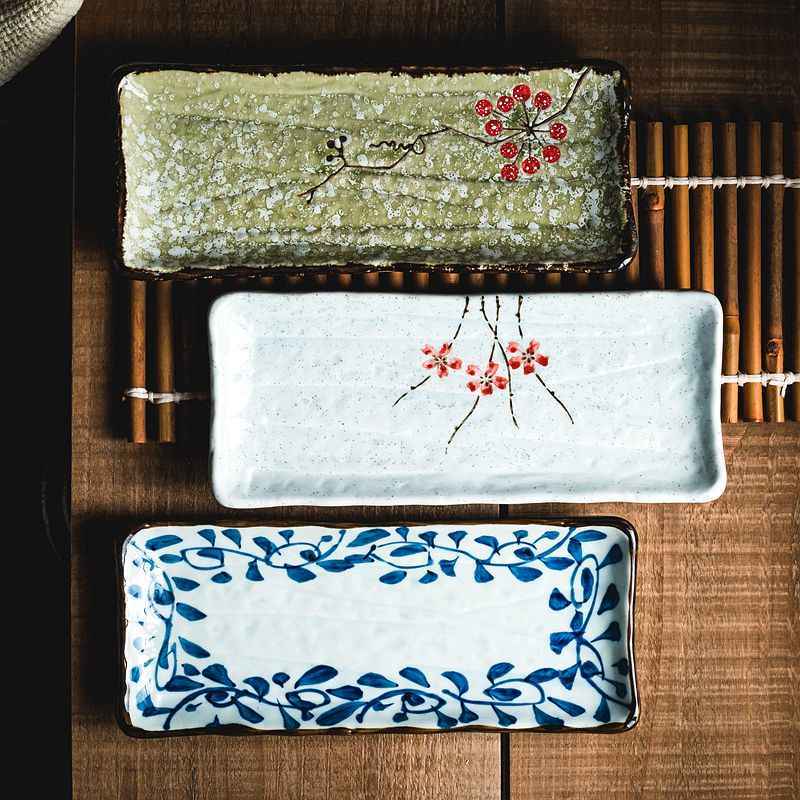 Rectangular Sushi Ceramic Plate