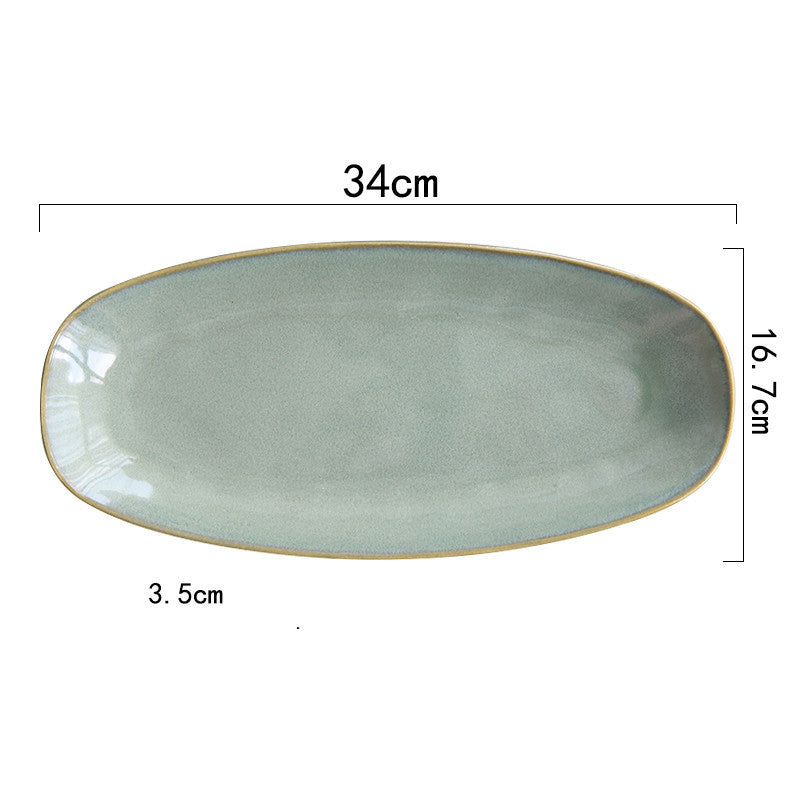 Rustic Elegance Ceramic Dinnerware Plate
